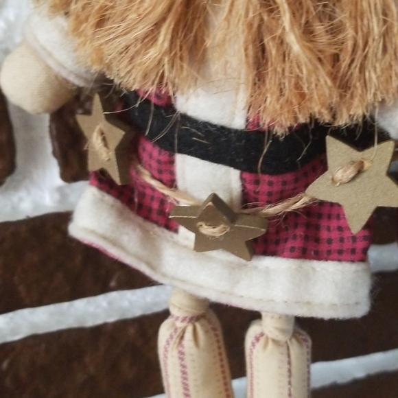 Vintage cloth Christmas angel & santa - Picture 5 of 8